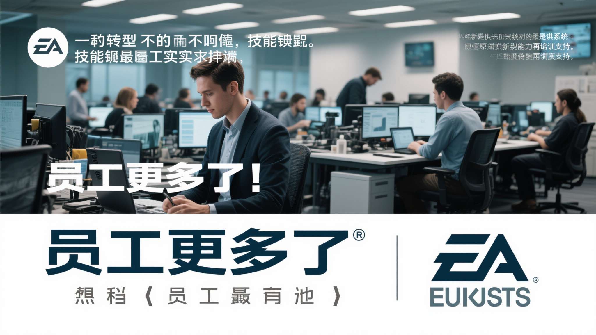 EA承认现在85%游戏内容靠AI检查!但员工反而更多了 当然,这一转型并非没有代价。技能错配是最现实的挑战——如果原有员工无法适应新岗位